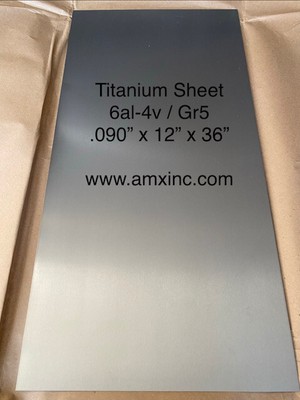 TITANIUM SHEET 6AL-4V .090'' X 12'' X 36''