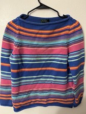 Women's Lauren Ralph Lauren Multicolored Large Boatneck Sweater