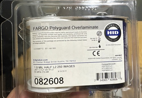 Fargo HDP 5000 OEM (8) 082612/082608 Polyoverlaminate & (1) 084052 Color Ribbon - Bild 3 von 4