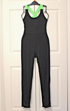 Decorative Tank Top Unitard, Size XL, Color Black, New without Tags