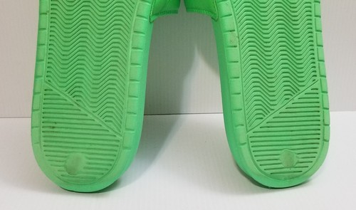 Sandalias Nike Benassi Jdi Swoosh Slide para hombre talla 15 verde Swoosh 343880-300 usadas en excelente estado - Imagen 11 de 13