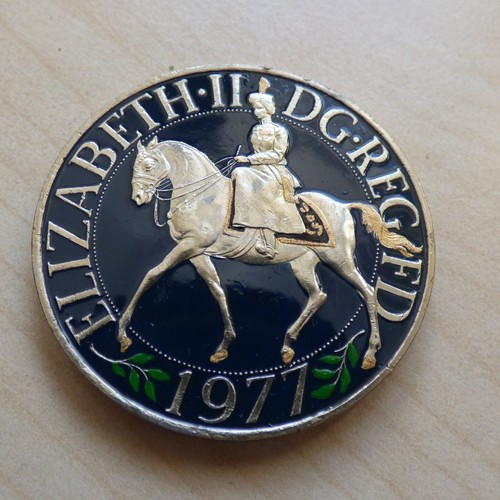 Elizabeth II Threepence, Farthing ... or Crown Choose Plated or Enamelled Gilt - Picture 73 of 96