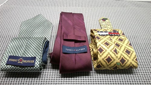 Lot of 3 Men's Neck Ties, Classic Vintage Mixed Labels Colors Designs #3 - Picture 2 of 2