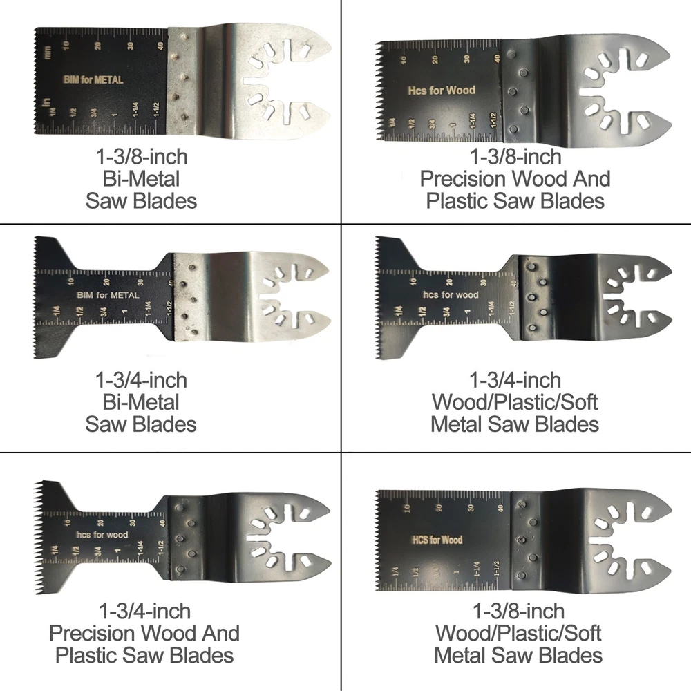 28PCS Multi-Tool Oscillating Saw Blades Kit Compatible with Dewalt Fein Makita Bosch