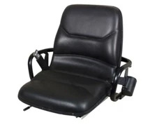 Universal Forklift Seat Vinyl Black W/Hip Restraints | Fits All Models | 3100