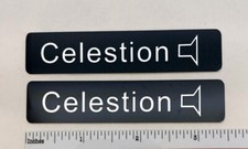 Celestion Speaker Badge Logo Emblem Custom Made Aluminum PAIR