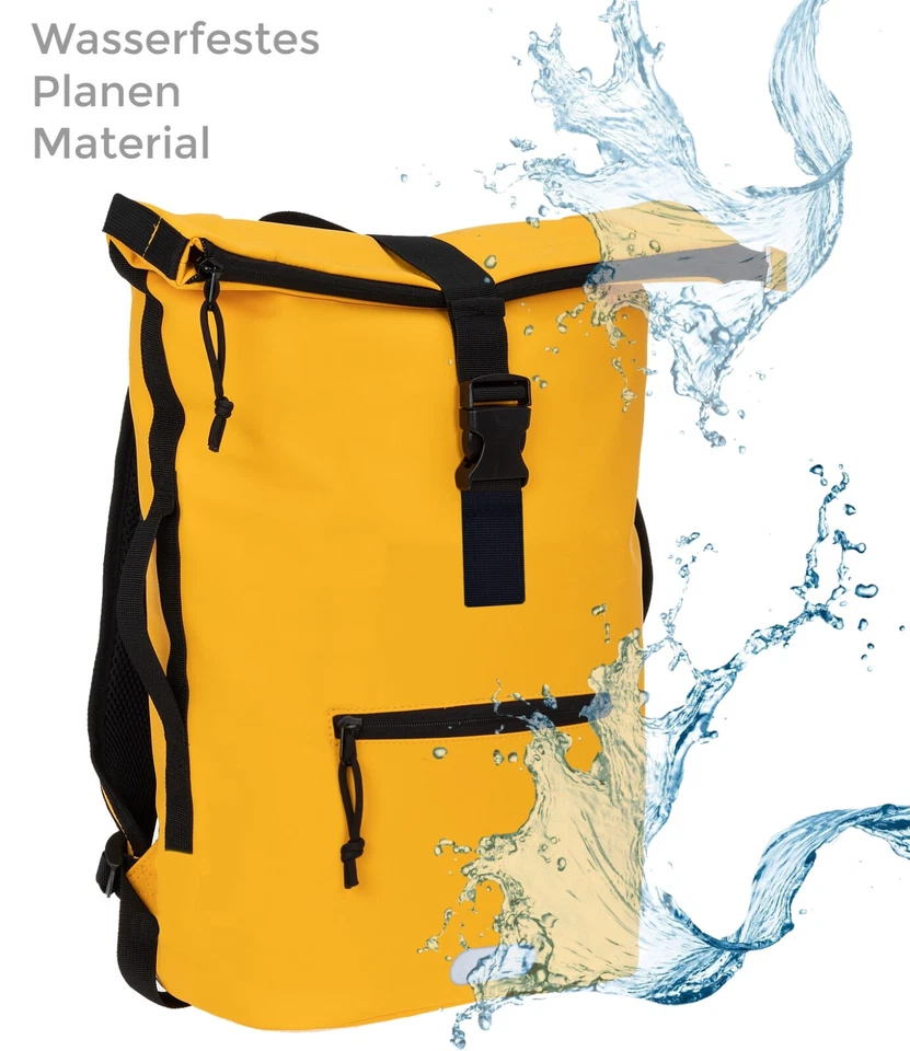 Rucksack Sport A4 Freizeit Fahrradrucksack Laptop Plane Time Evo 12825 Gelb +f - Bild 2 von 4