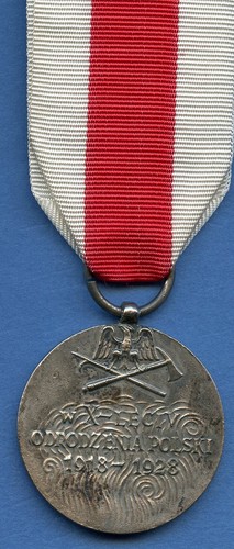 Poland Polish MERIT Medal for Fighting 10th Anniversary of Independance 1918-28 - Picture 2 of 2