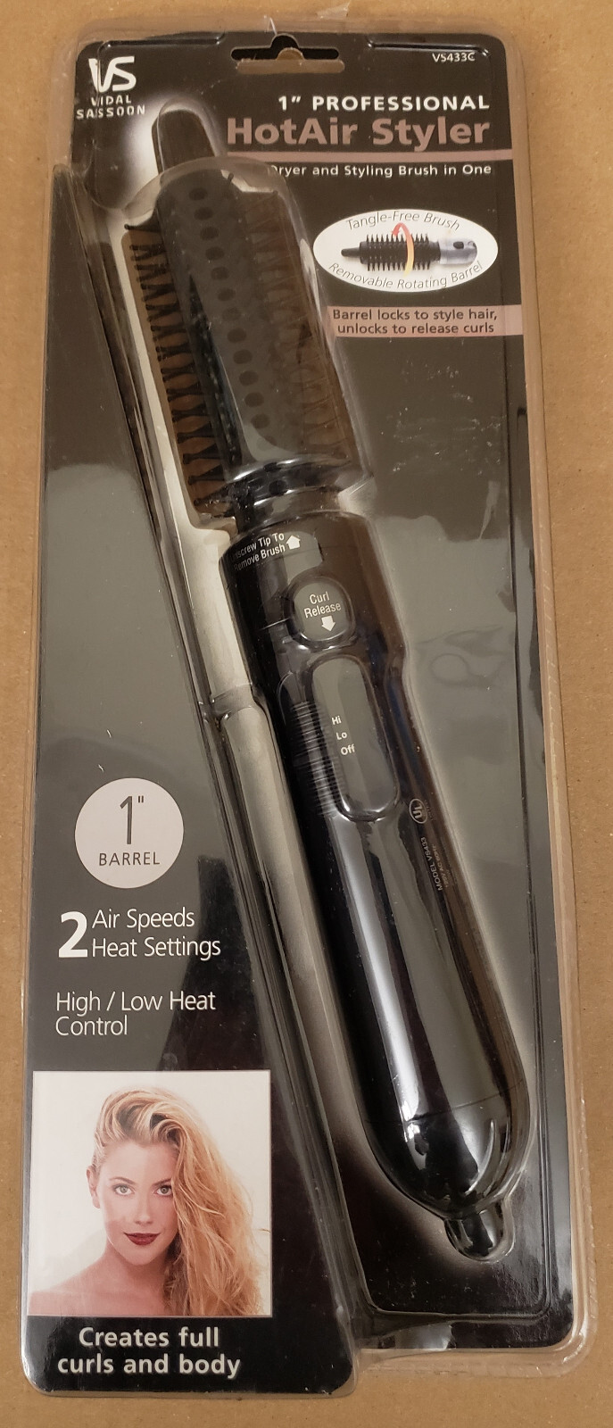 NEW/SEALEDVidal Sassoon 1 Inch Hot Air Styler Drying/Styling Brush All