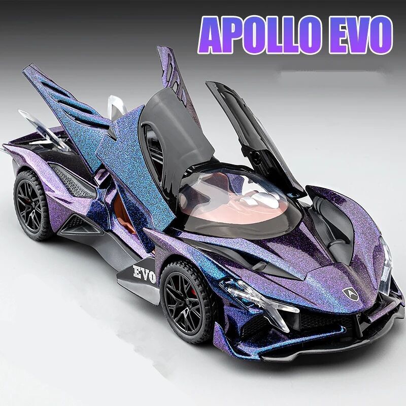 Vip Scale Models 1/18 アポロ PROJECT EVO 2 Tongshengju Apollo EVO (3669PCS) Technic Car Building Blocks