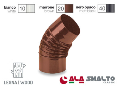 LANZZAS Fire Tubo Per Stufa Regolabile 0°-45° – Diametro 130 Mm, Acciaio 2 Mm, Vernice Senotherm Grigio Ghisa, Resistente Al Calore Fino A 500°C - 6