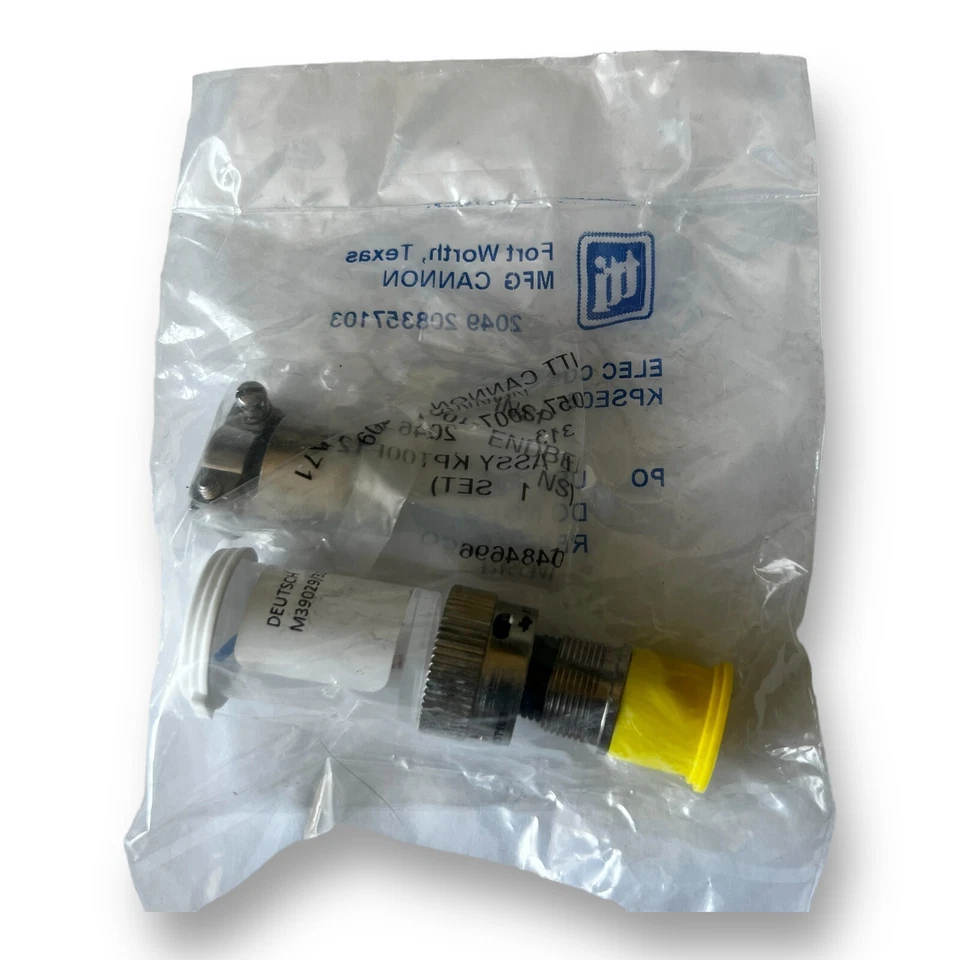 New ITT Cannon KPSE06F12-3PA71 - 3 Position Circular MIL Spec Connector Plug - Image 2 of 3