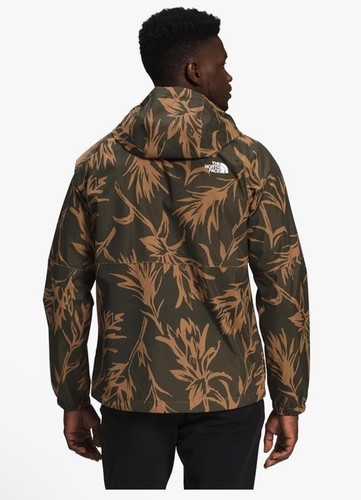 The North Face Men's Antora Hooded Rain Jacket Brown Tropical Paintbrush NWT - Picture 2 of 21