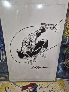 Sal Buscema Original Art: Spider Man Hand Drawn & Inked Commission – Signed