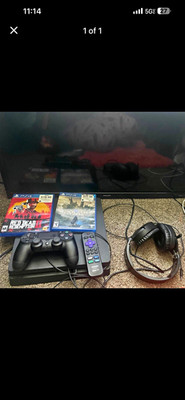 Sony PlayStation 4 PS4 Console w/ Controller, Red Dead Redemption II, Hogwarts