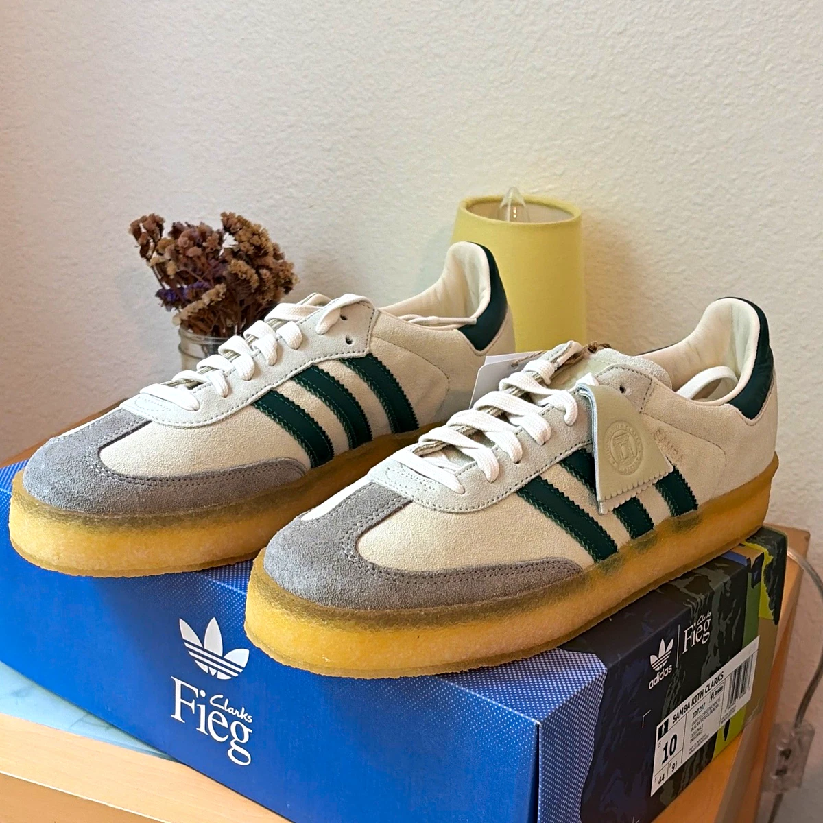 adidas Ronnie Fieg x Clarks x 8th Street Samba Chalk White for