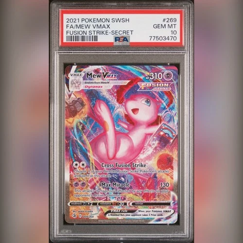 Mew VMAX 2021 Fusion Strike Mew VMAX #269 Secret Rare