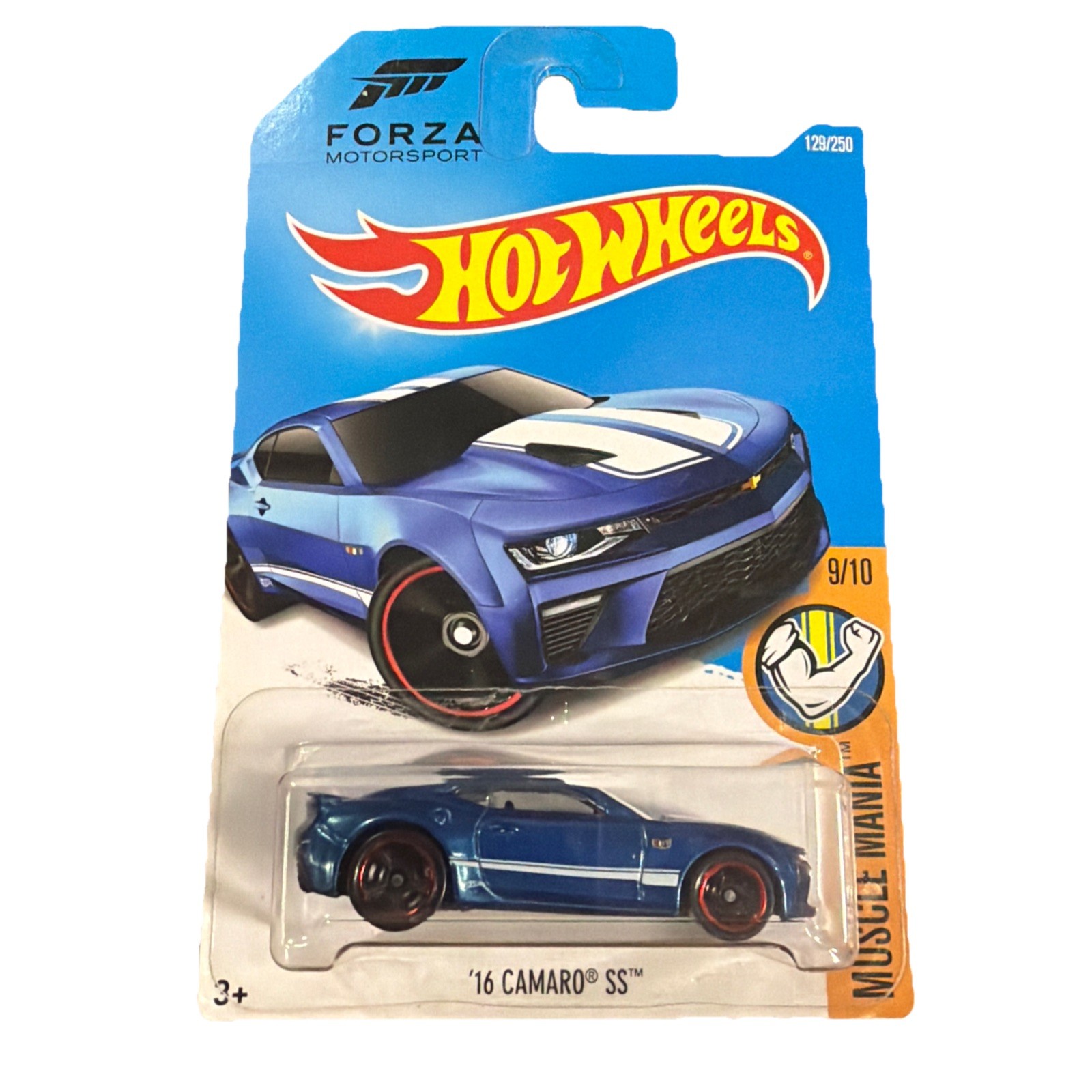 2016 HOT WHEELS MUSCLE MANIA 9.10 16 CAMARO SS BLUE FORZA MOTORSPORT NEW 