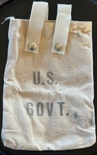 Vintage U.S Govt Canvas Water Bottle Bag Government BLM Forest Service