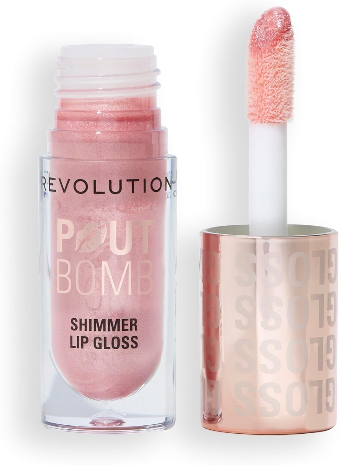 Revolution, Pout Bomb Shimmer Gloss, High-Shine Lip Gloss & Shimmer for Glossy