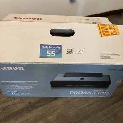 Canon PIXMA iP1700 Photo Inkjet Printer Open Box Sealed Ink & Printer Never Used