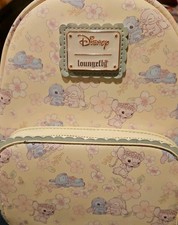 Loungefly Disney Stitch  Angel Pastel Cherry Blossoms Iridescent Mini Backpack