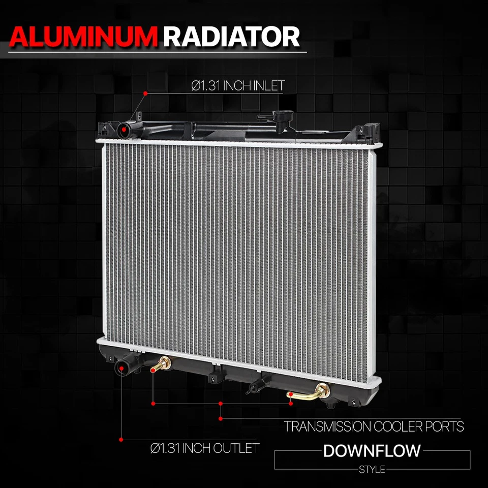 Radiador núcleo de aluminio repuesto OE para 01-05 Suzuki Grand Vitara/XL7 dpi-2430 Foto 2 de 4