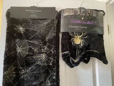 HALLOWEEN Matching Christian Lacroix Table Runner And Mantle Cover - Faux Fur