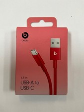 Beats oem USB A to USB C Woven Charging Cable 1.5m-Red