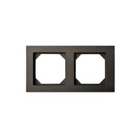 Liregus Epsilon Slim 2-Fach Rahmen Anthrazit Plastik Wandnah Unterputz