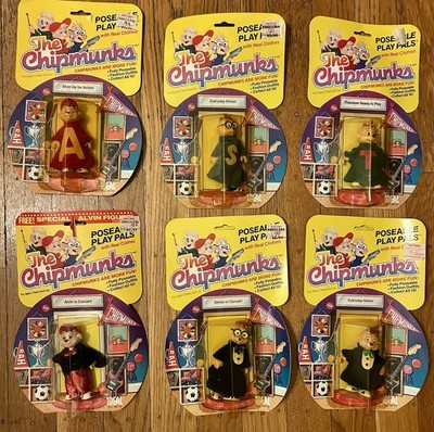 Vintage 1984 Alvin & the Chipmunks Alvin, Simon, Theodore NIB 6 Total