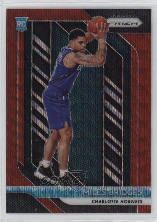 2018-19 Panini Prizm Ruby Wave Prizm Miles Bridges #278 1pn9
