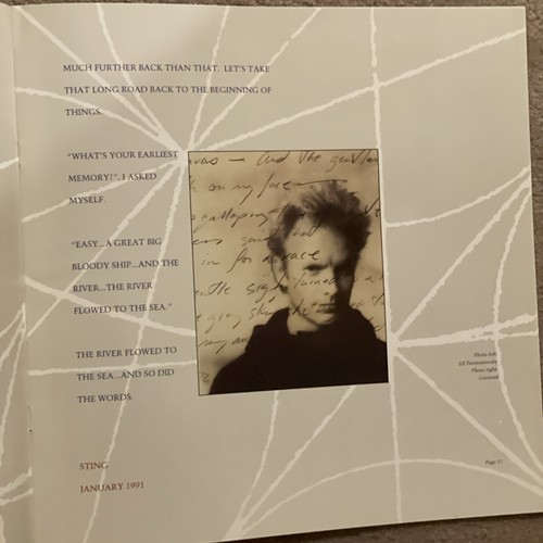 STING, 'THE SOUL CAGES,' CONCERT TOURBOOK - 1991 - Picture 6 of 8