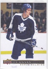 2020/21 SP SIGNATURE EDITION..BORJE SALMING..CANVAS LEGEND..# C-84..MAPLE LEAFS