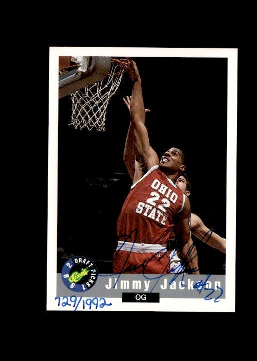 Jimmy Jackson 1992 Classic Draft Picks Numbered #/1992 Rookie Auto Mint