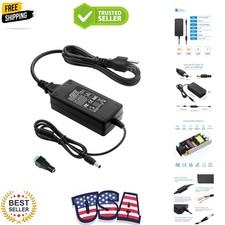 DC 12V 5A Power Supply Adapter Converter Transformer 60W AC 100-240V Input wi...