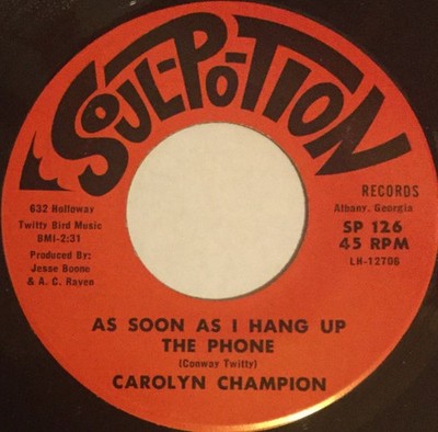 Carolyn Champion - As Soon As I Hang Up The Phone / Track, 7'', (Vinyl)