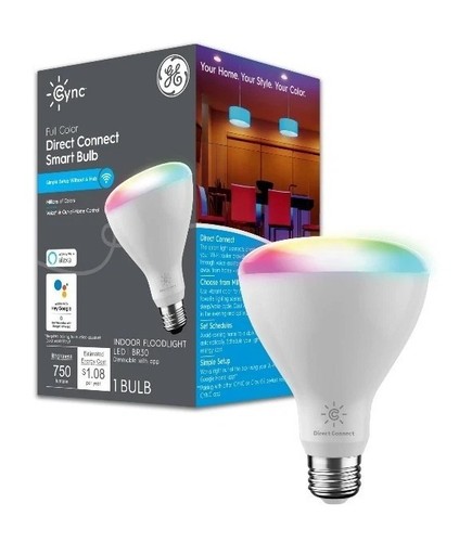 GE Cync BR30 Smart LED Light Bulb, Color Changing Lights, 65 Watts. - Picture 1 of 5