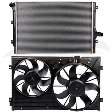 For 2010 2011-2013 Volkswagen Golf Eos Electric Radiator Cooling Fan Kit