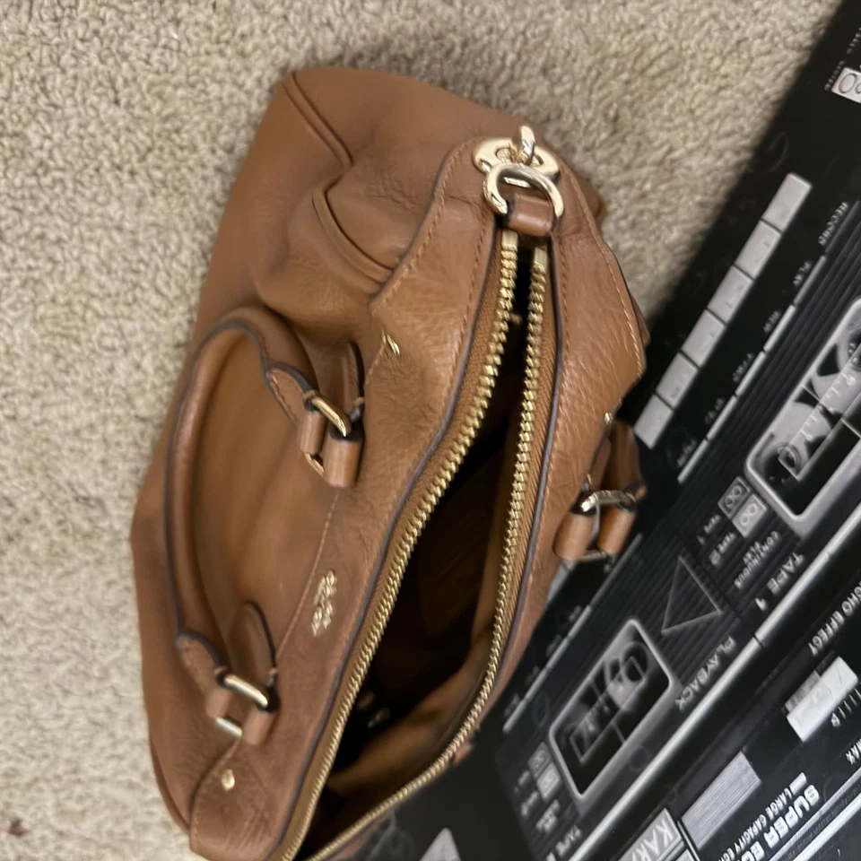 Coach Brown Rowan Satchel Crossbody Bag - Image 4 of 4