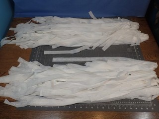 Large Lot of Cotton Insertion Lace Embroideries Entredeux Two Patterns