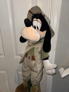Vintage Disney Animal Kingdom Safari Goofy 28" Plush Jumbo Puppet