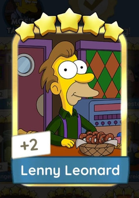 MONO-POLY-Go Goldene Karte Lenny Leonard S18-7