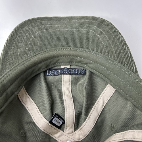 Patagonia Green Corduroy Hat Cap Snapback Adjustable Logo Text Essential - Picture 8 of 8