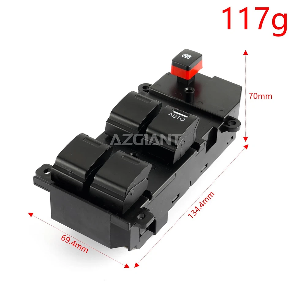 Interruptor de ventana eléctrica delantero derecho del lado del conductor para Honda Fit Master 2008-2012 Foto 2 de 4
