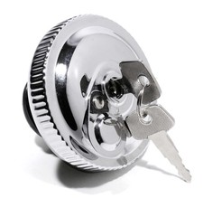Tankdeckel abschließbar Chrom für Harley-Davidson Heritage Fat Boy Road King