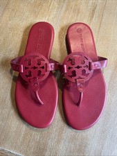 NEW TORY BURCH MILLER SANDALS IN RED