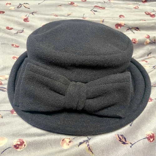 Jane Marple Ribbon Hat, Navy