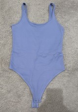 Abercrombie Fitch Light Blue Women's Stretch Bodysuit One Piece Size M