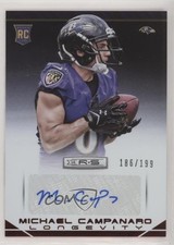 2014 Rookies & Stars Longevity Ruby Signatures /199 Michael Campanaro Auto 0eo6